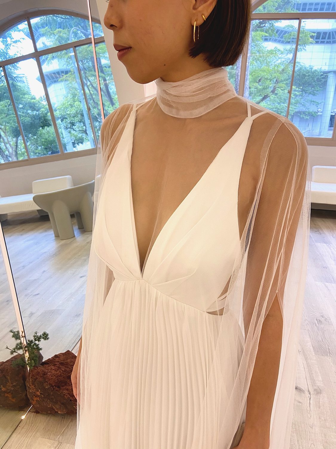 The Chiffon Grace — Caped — Detail
